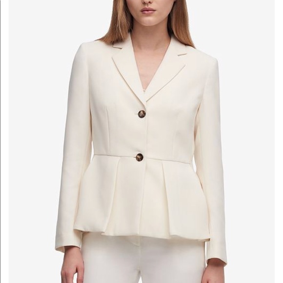 dkny peplum blazer